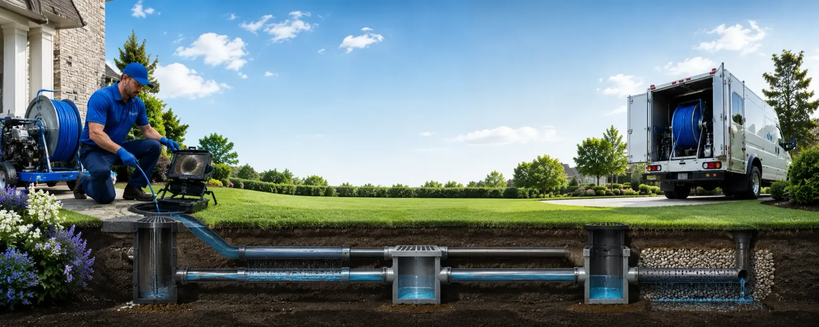 Outdoor drain cleaning information for Silver Lake, WI